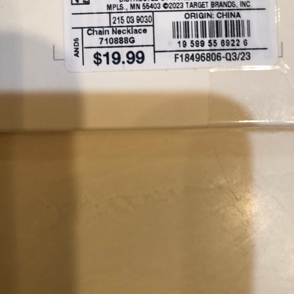 Target A New Day Demi Fine Collection 14K Gold Plate Serpentine Necklace (NWT) - Picture 4 of 5